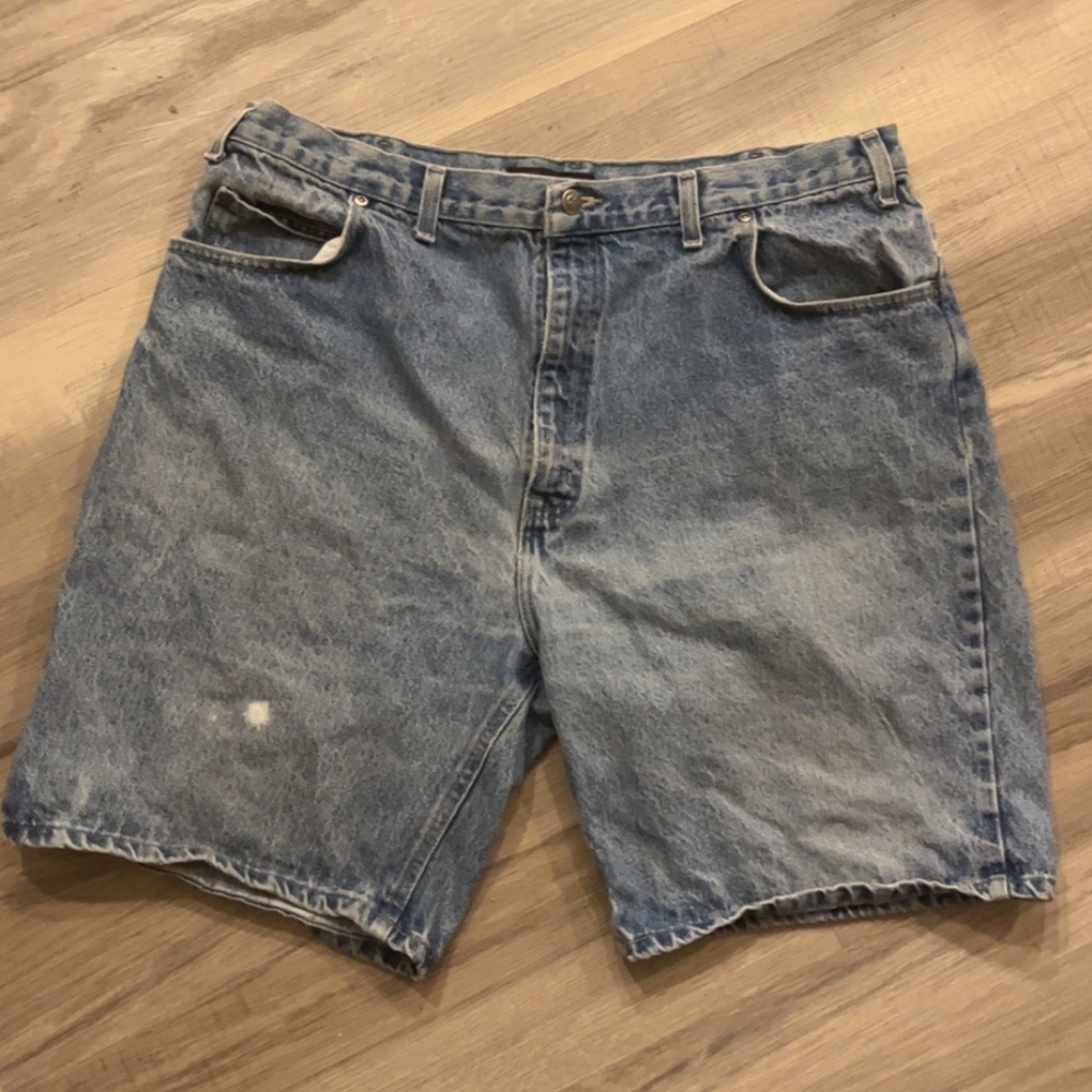 Jorts *with bleach stain*